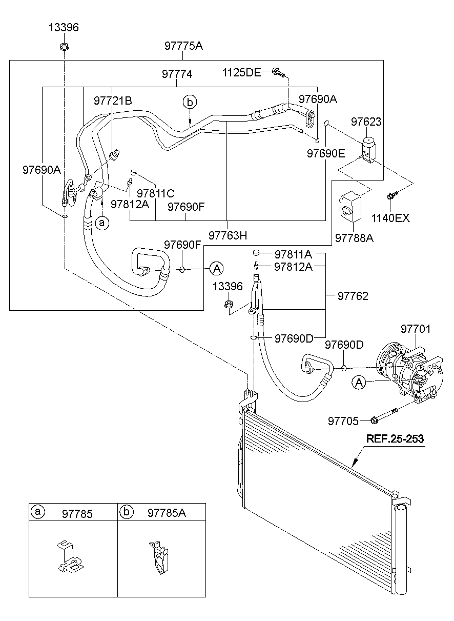 Aircon System Cooler Line