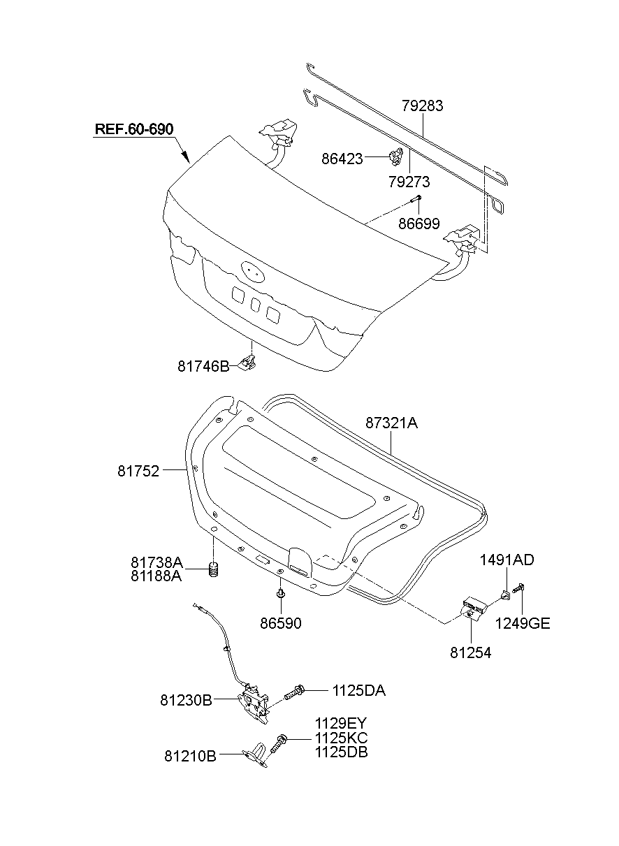 Trunk Lid Trim