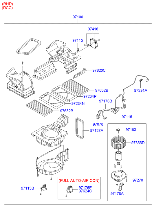 Heater System Blower Unit