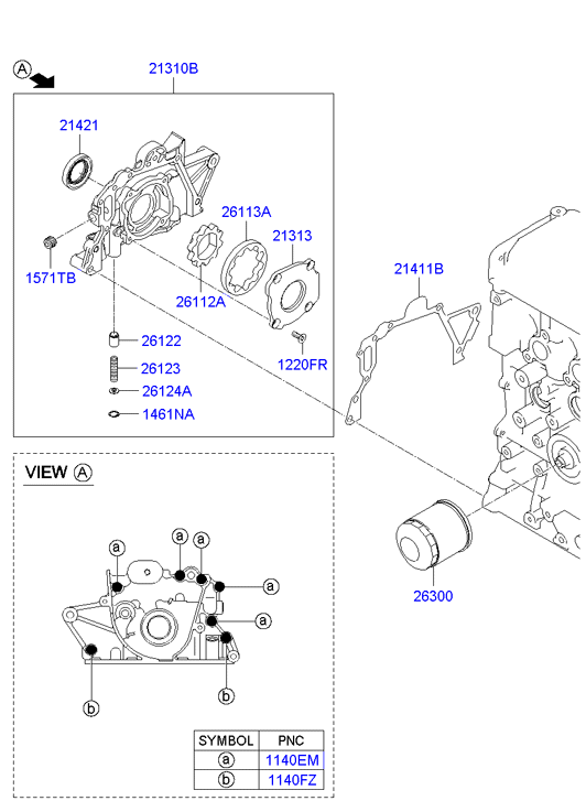 Front Case Oil Filter