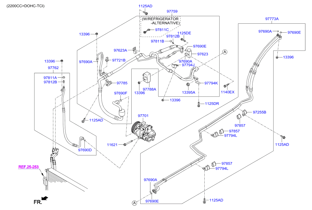 Aircon System Cooler Line