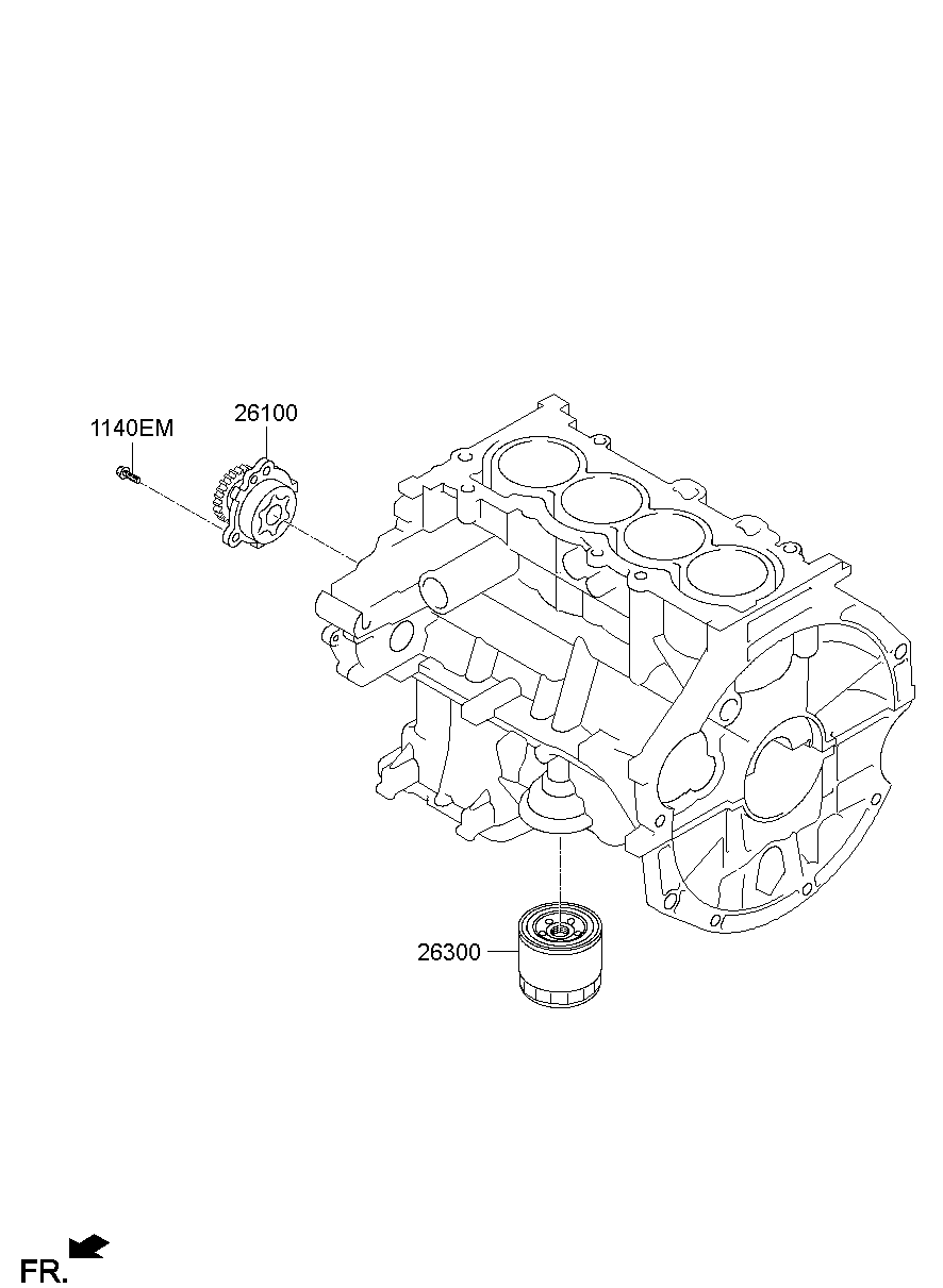Front Case Oil Filter