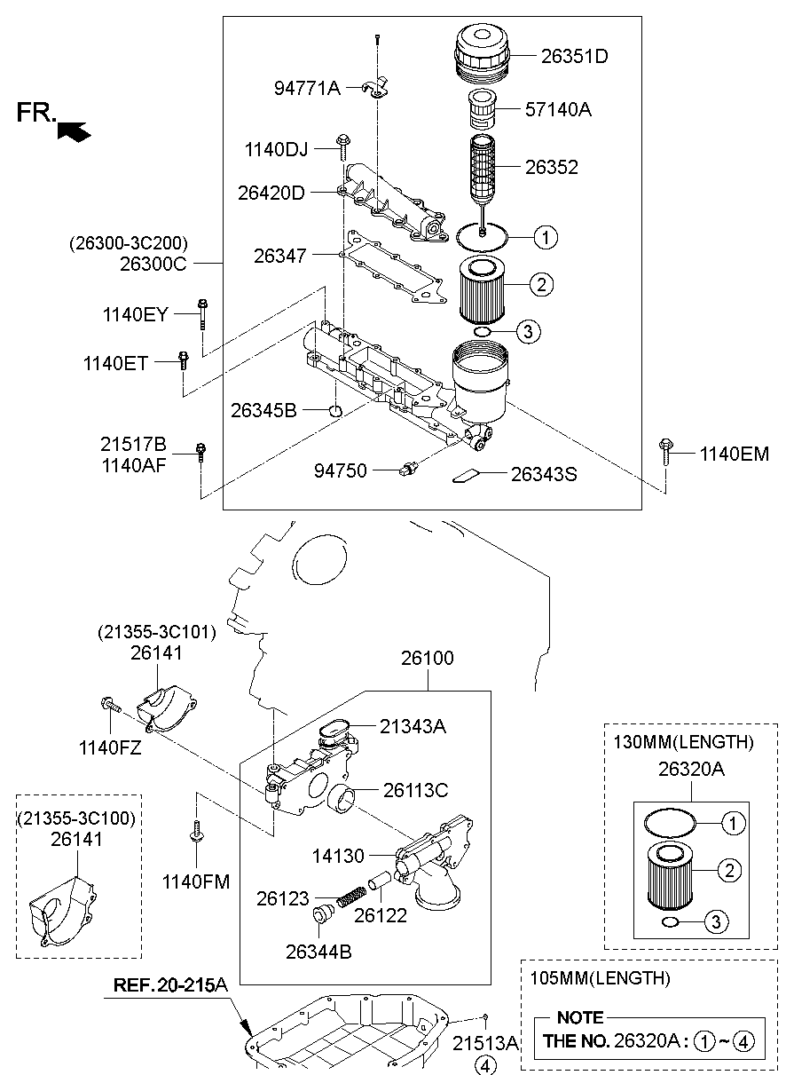 Front Case Oil Filter