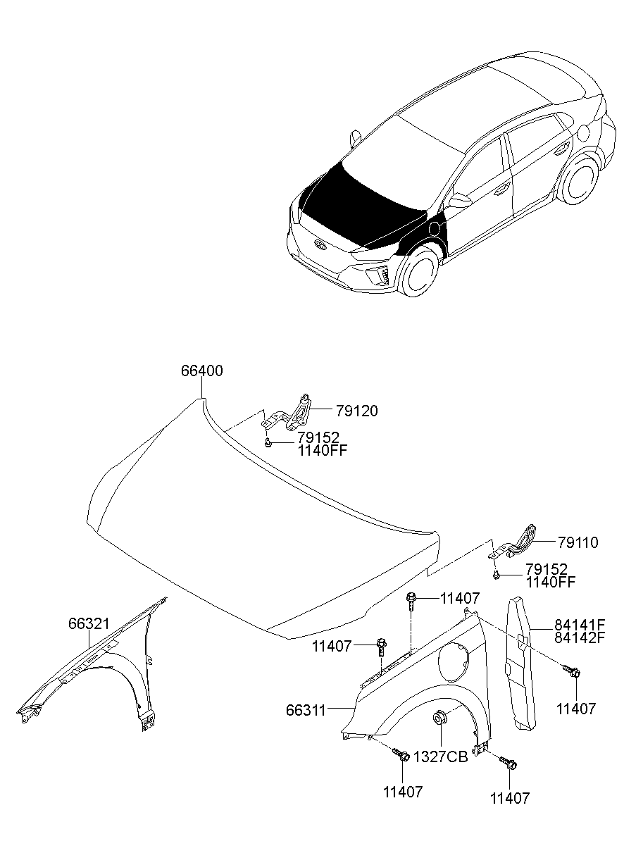 Fender & Hood Panel