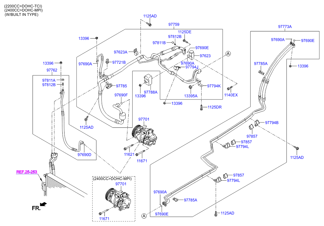 Aircon System Cooler Line