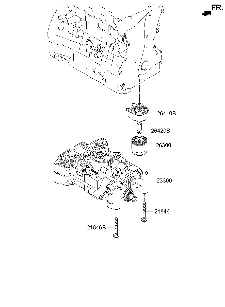 Front Case Oil Filter