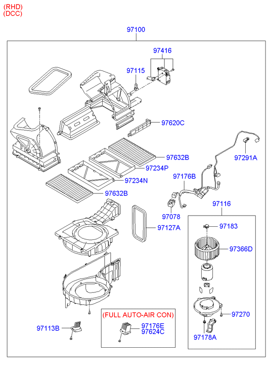 Heater System Blower Unit