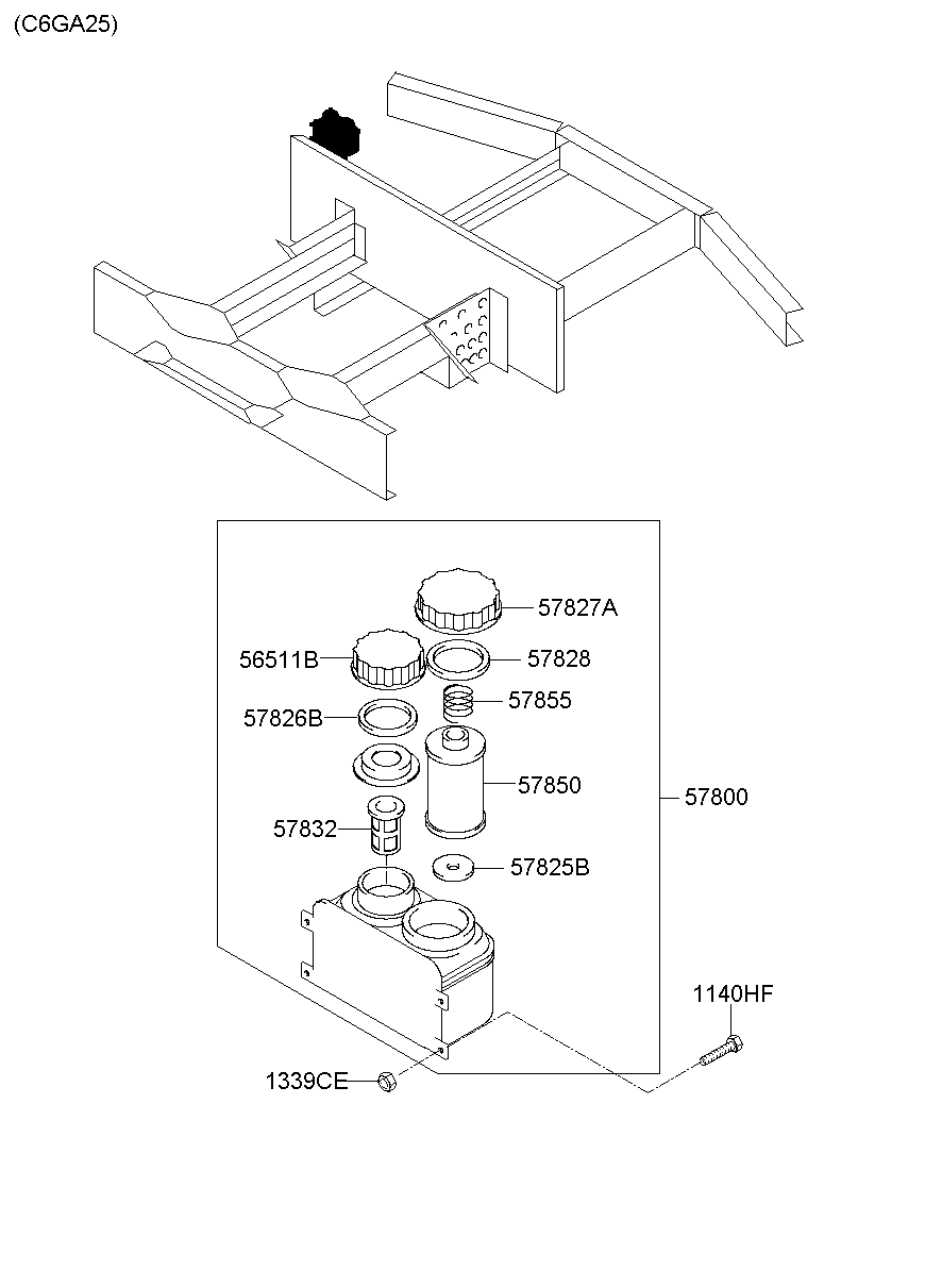 Steering Oil Reservoir
