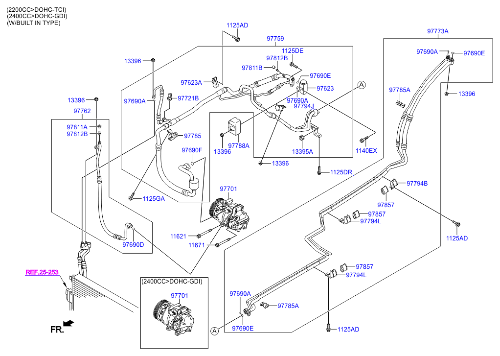 Aircon System Cooler Line