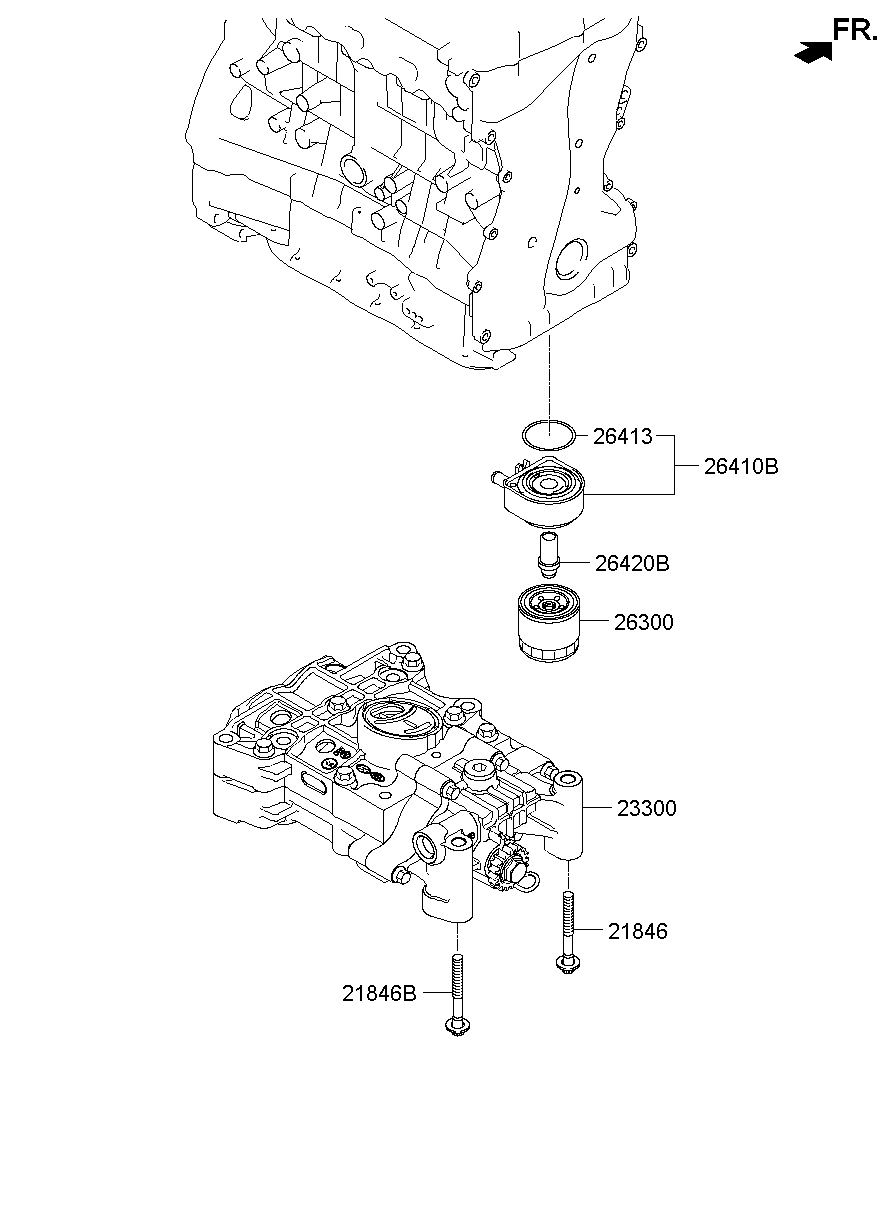 Front Case Oil Filter