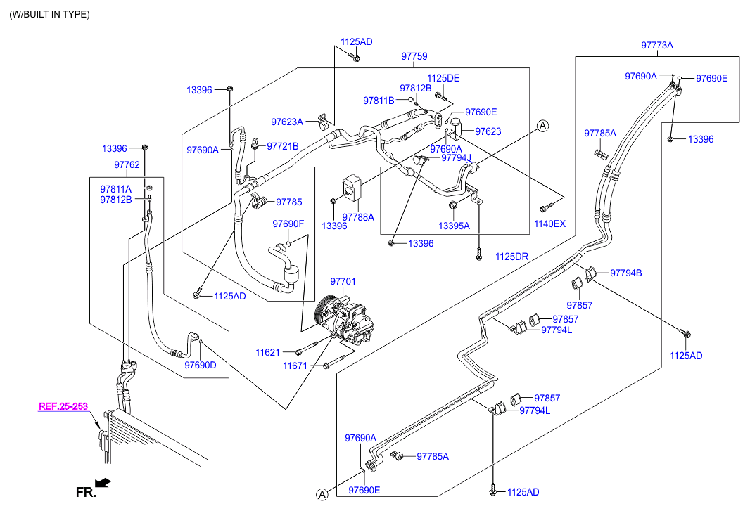 Aircon System Cooler Line