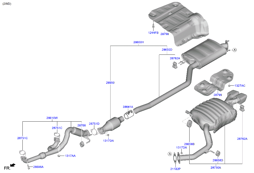 Muffler, Exhaust Pipe