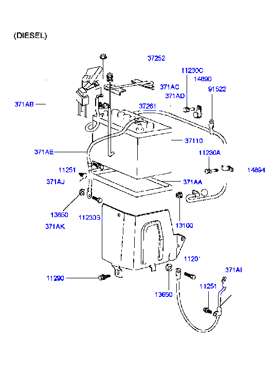 Battery Cable & Bracket