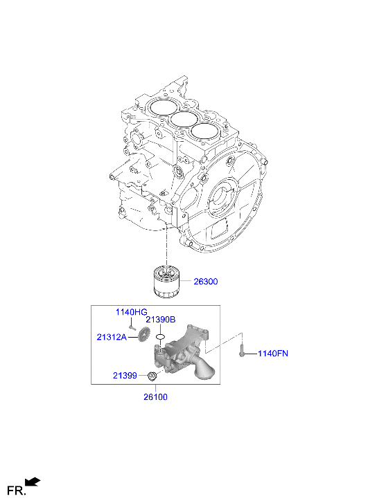 Front Case Oil Filter