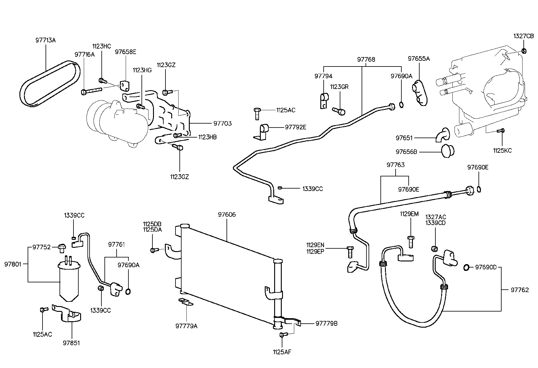 Aircon System Cooler Line