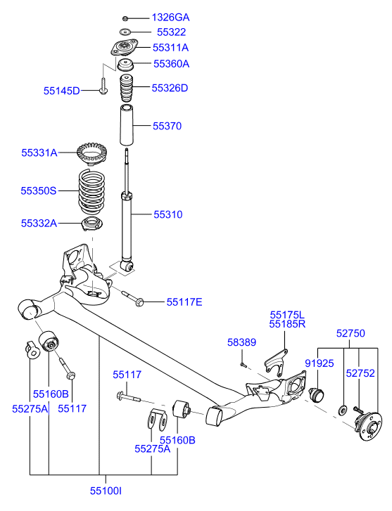 Rear Spring & Shock Absorber