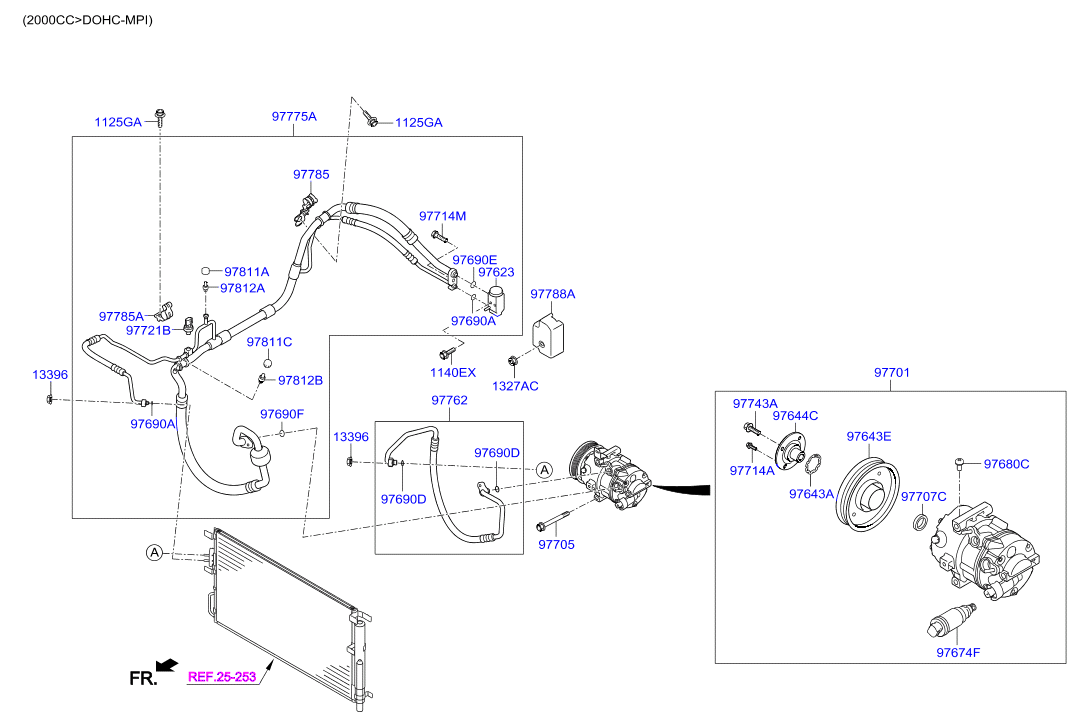 Aircon System Cooler Line