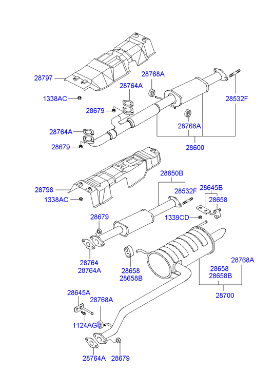 Muffler, Exhaust Pipe