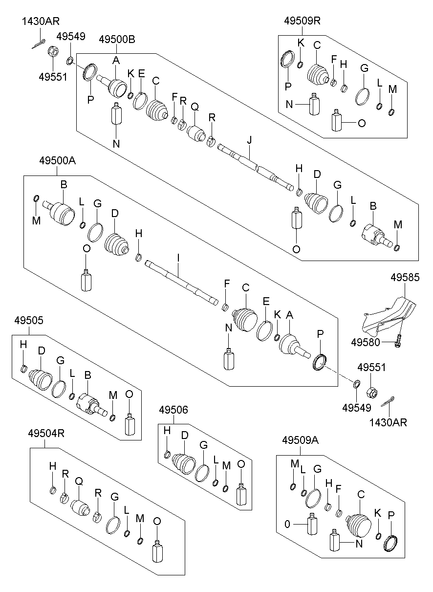 Eje de accionamiento