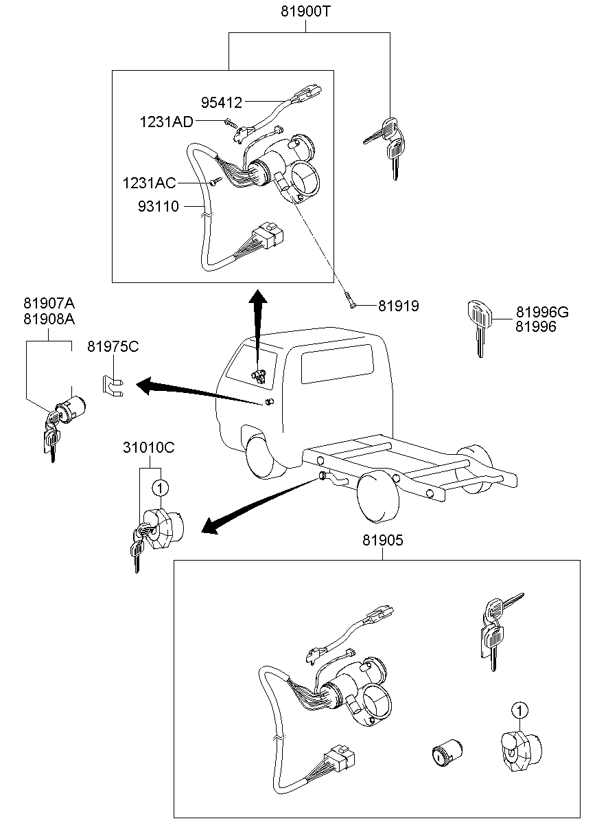 Key & Cylinder Set