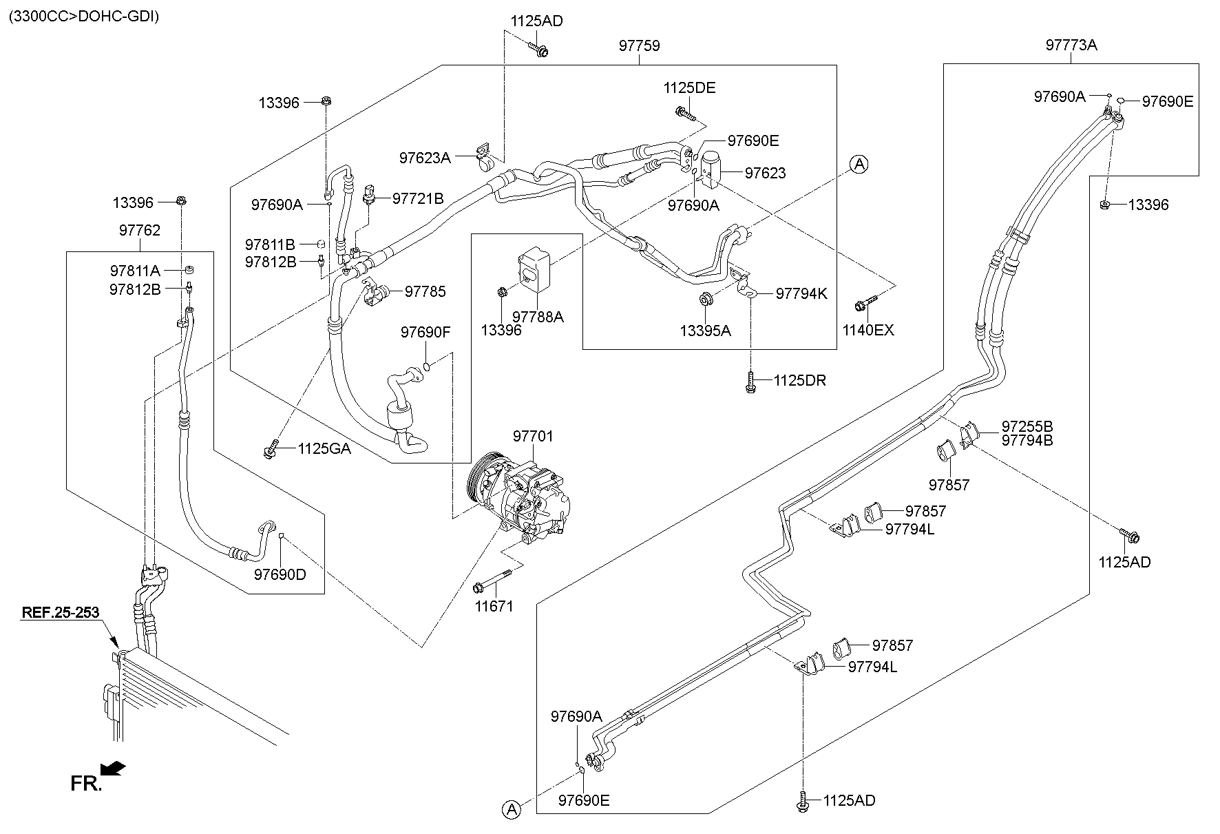 Aircon System Cooler Line