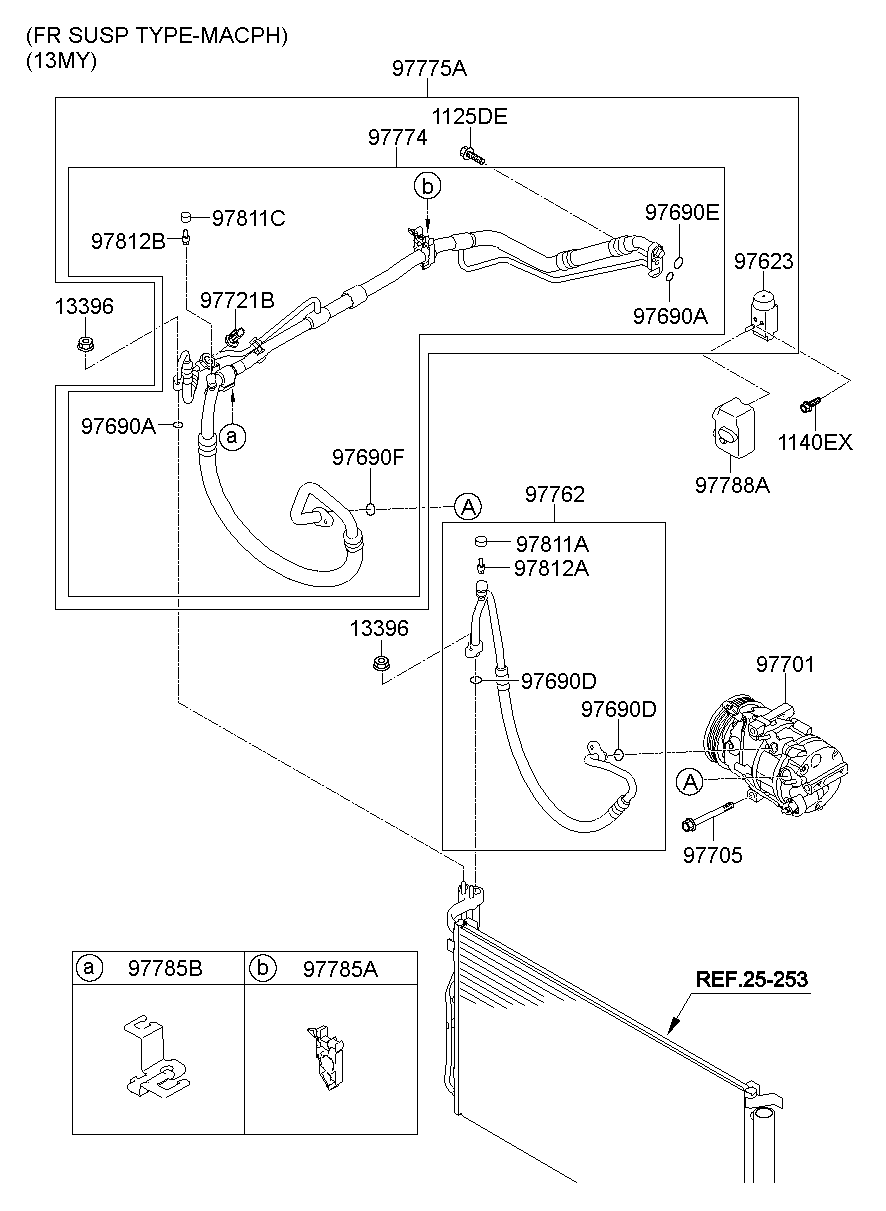 Aircon System Cooler Line