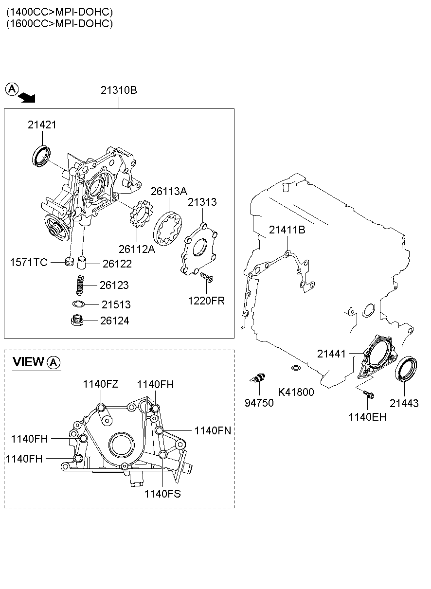 Front Case Oil Cooler Filter