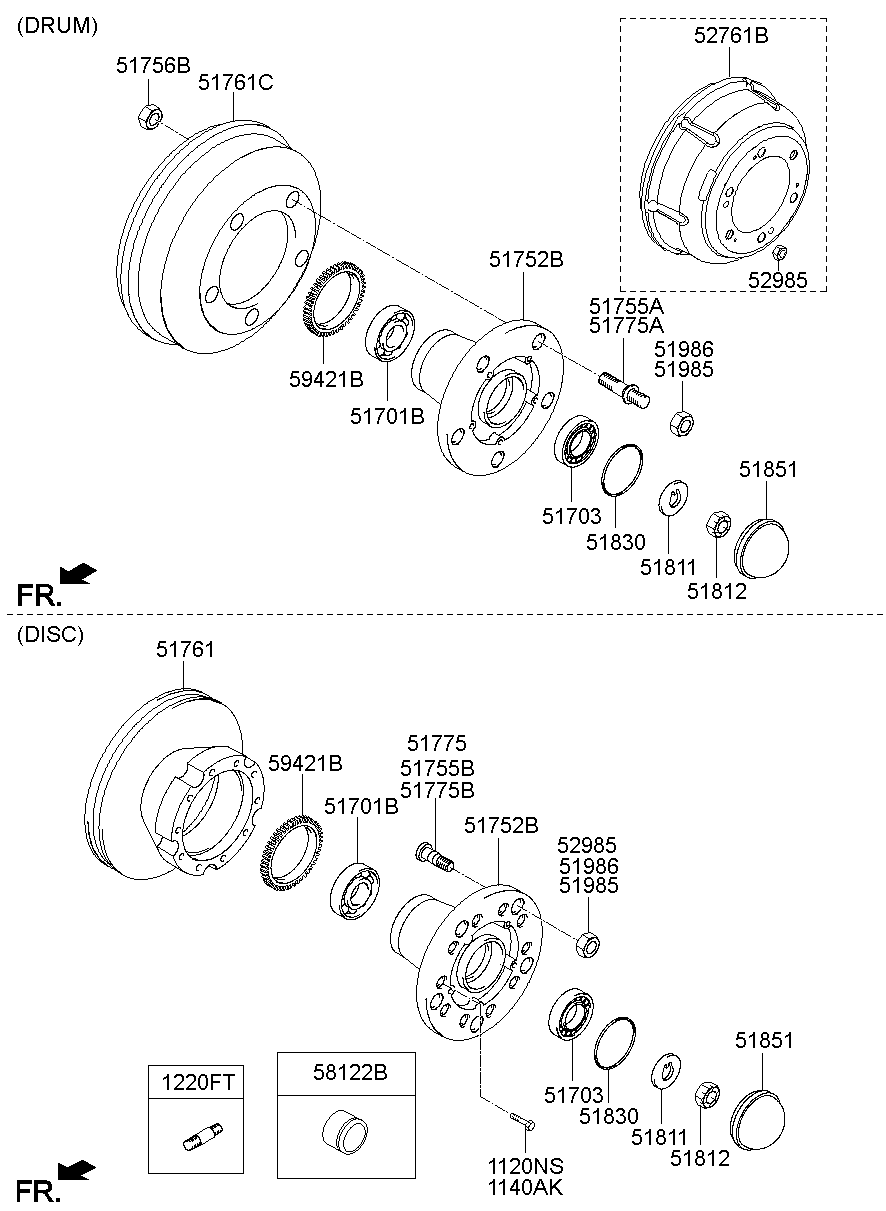 Front Axle Hub