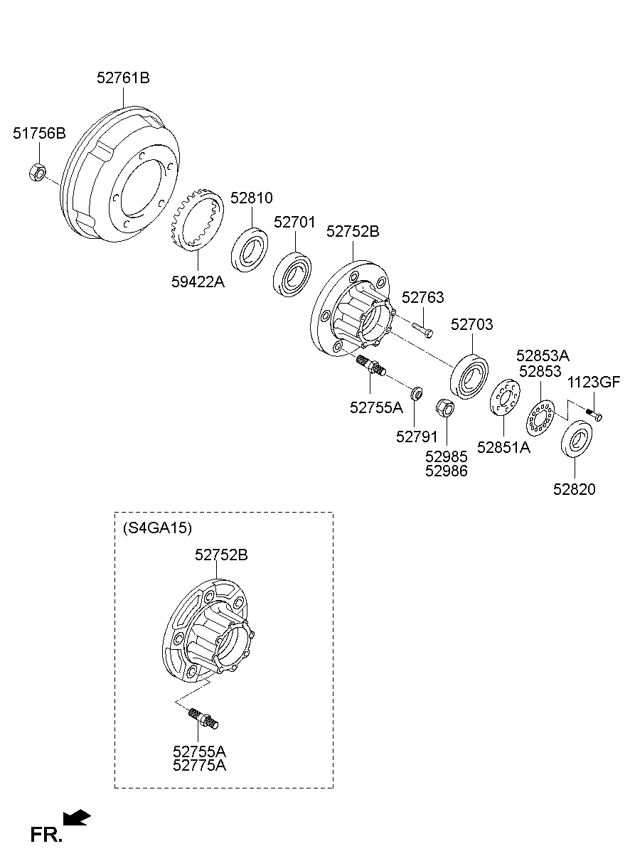 Rear Axle Hub