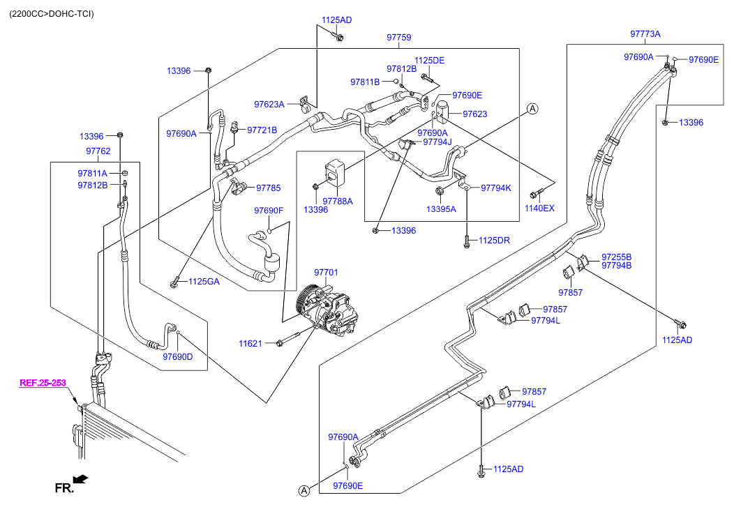 Aircon System Cooler Line