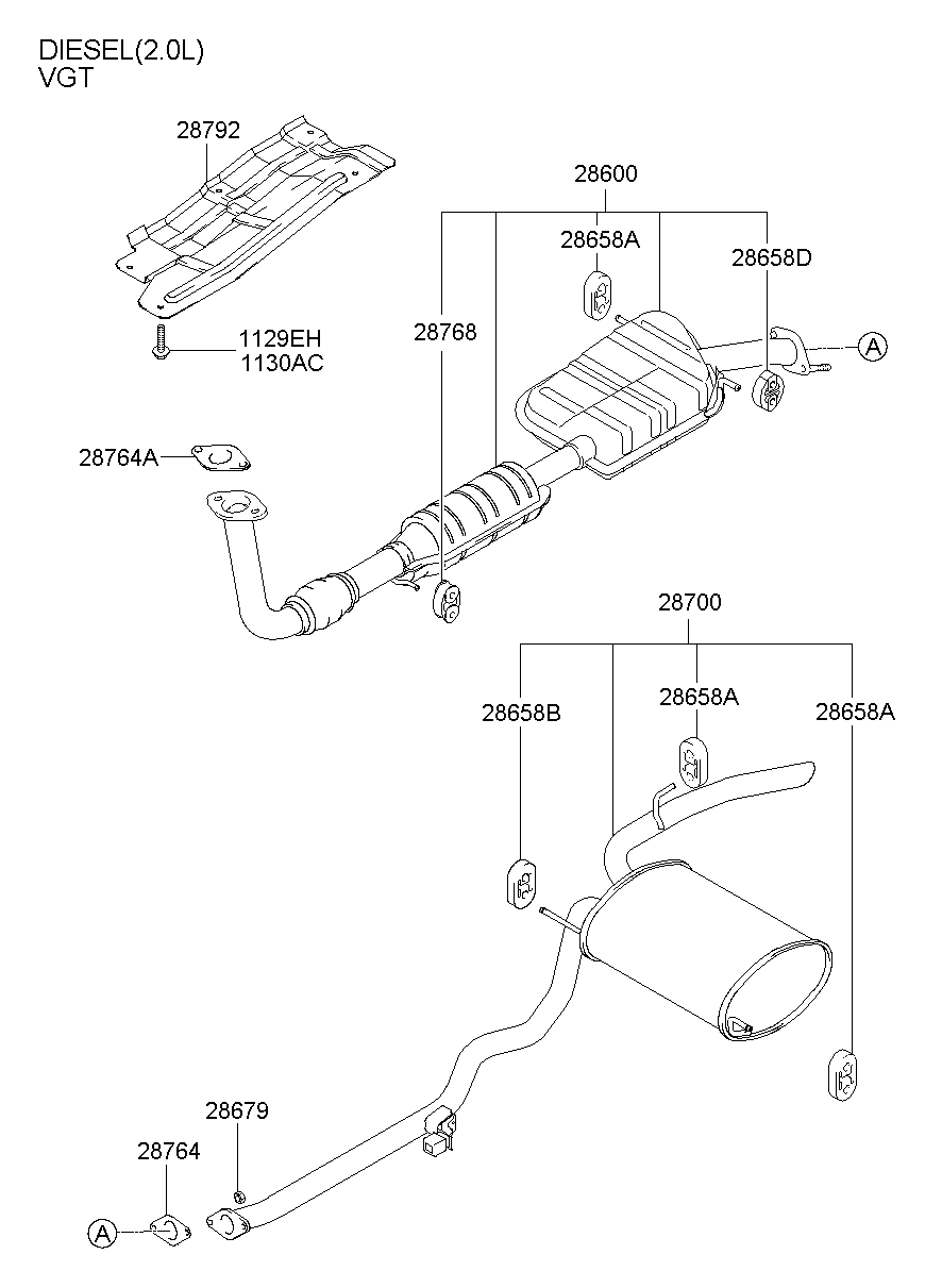Muffler, Exhaust Pipe