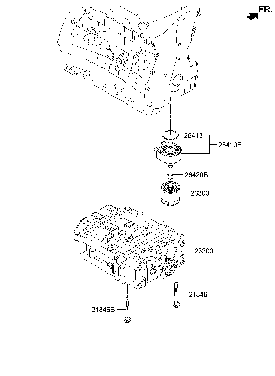 Front Case Oil Filter