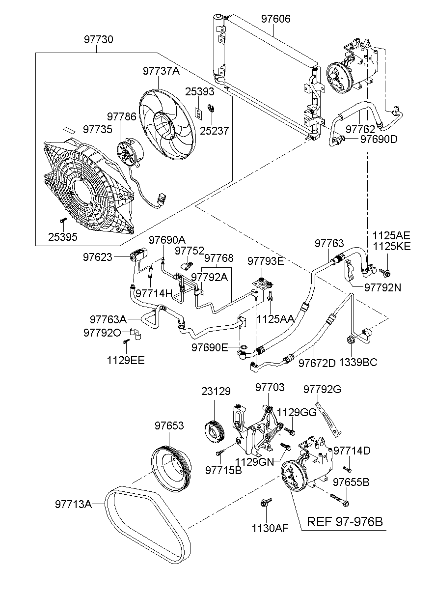 Aircon System Cooler Line