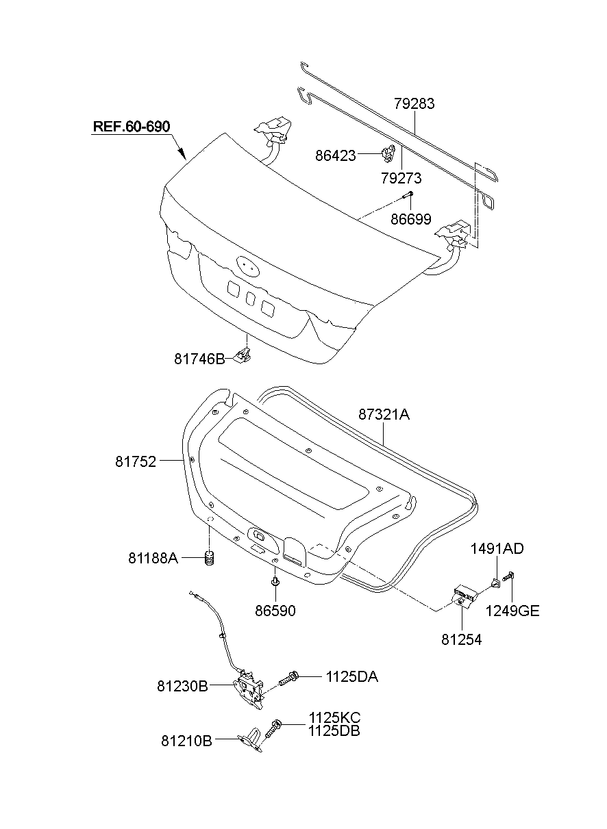 Trunk Lid Trim