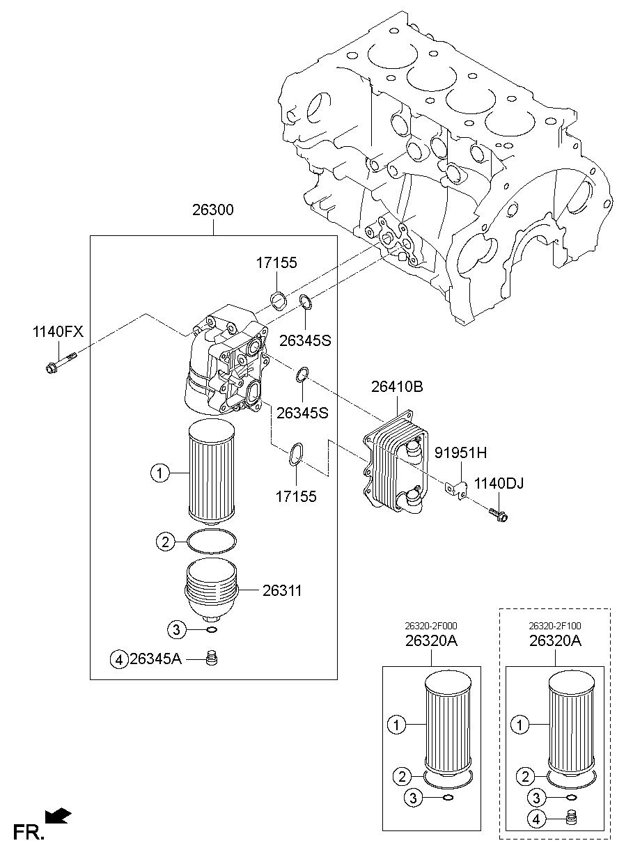 Front Case Oil Filter