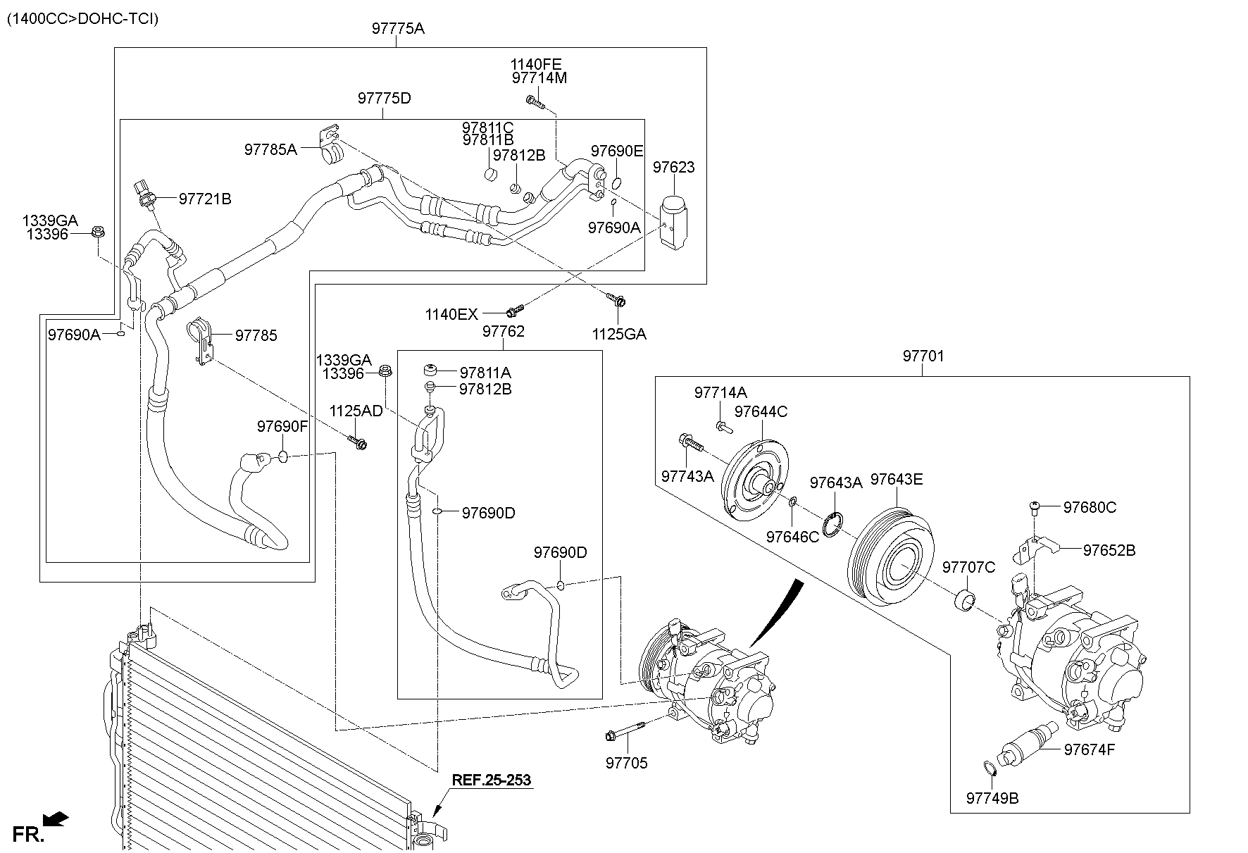 Aircon System Cooler Line