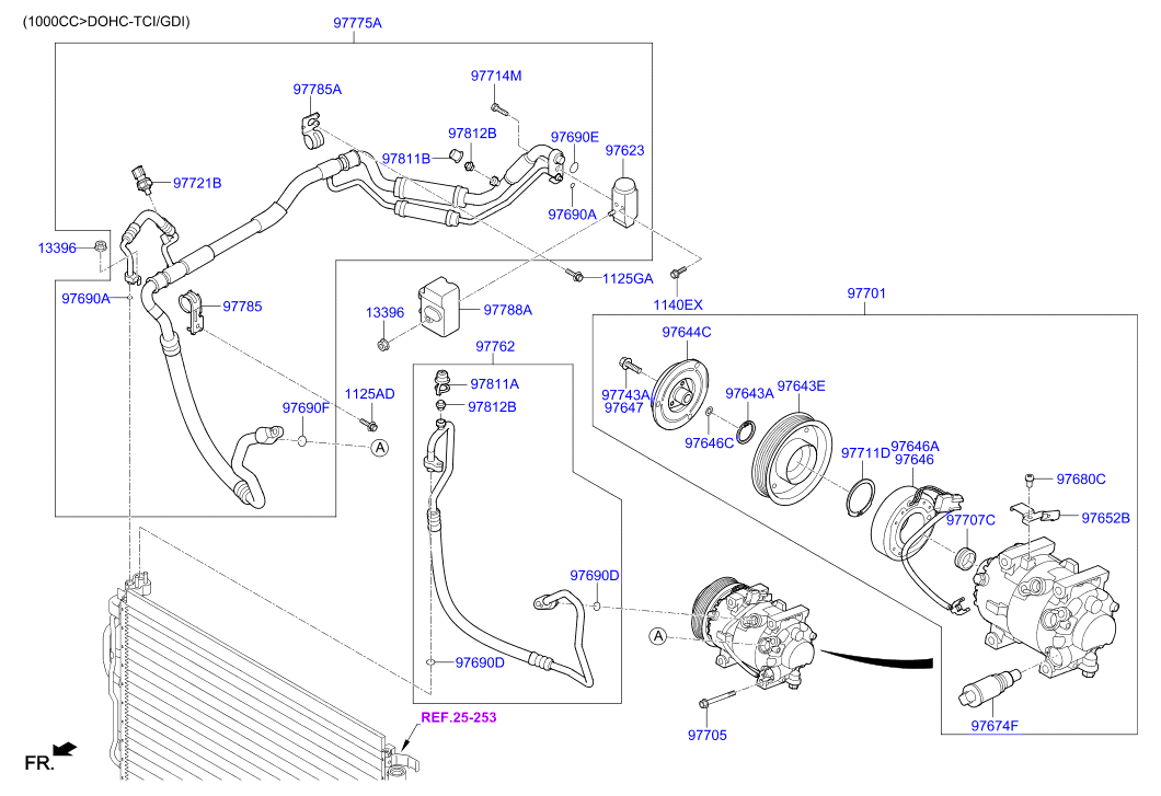 Aircon System Cooler Line