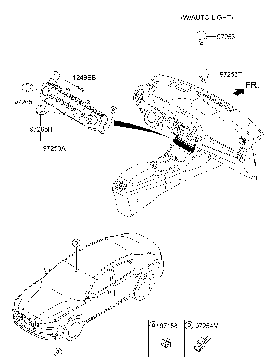 97250-G8710VCA Control Assy-Heater Hyundai | YoshiParts
