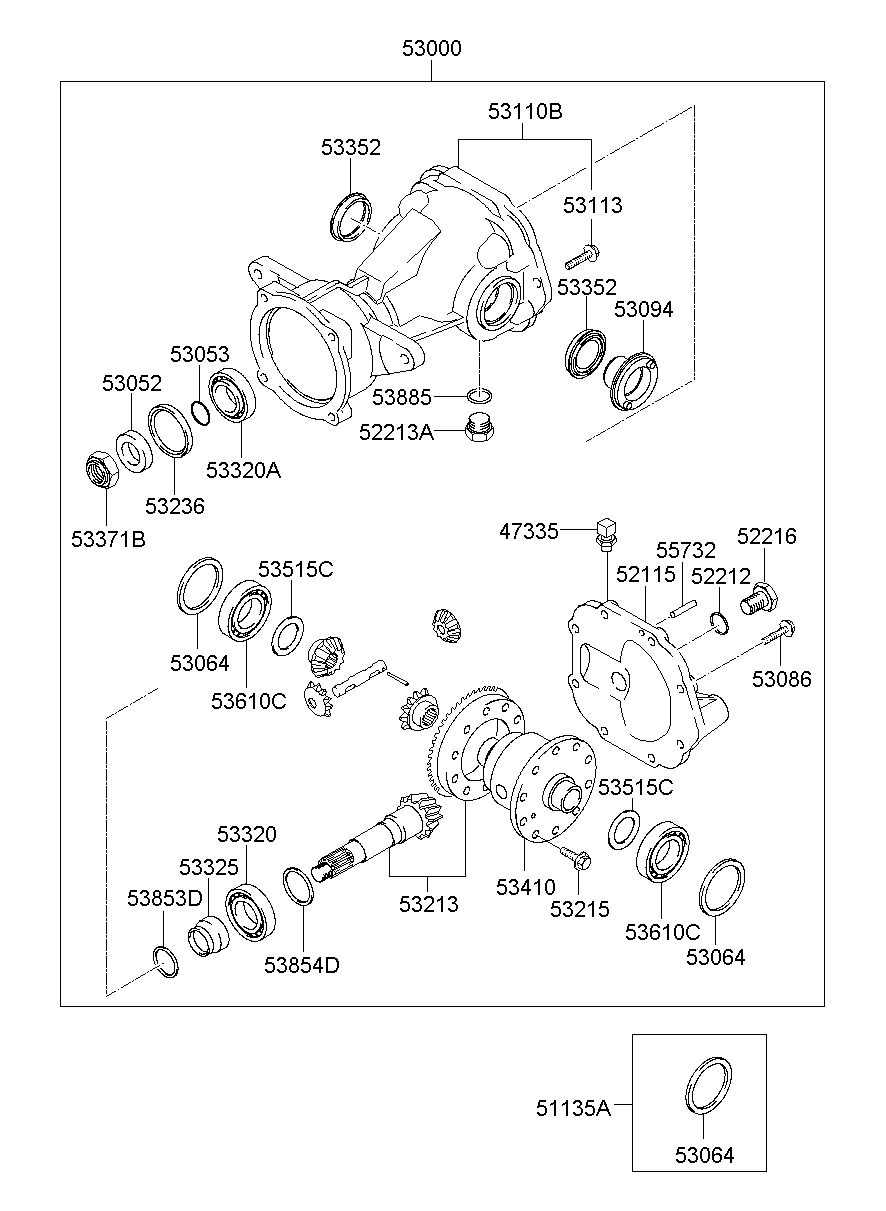 Rear Differential Carrier