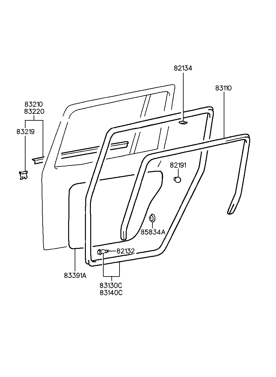 Rear Door Moulding