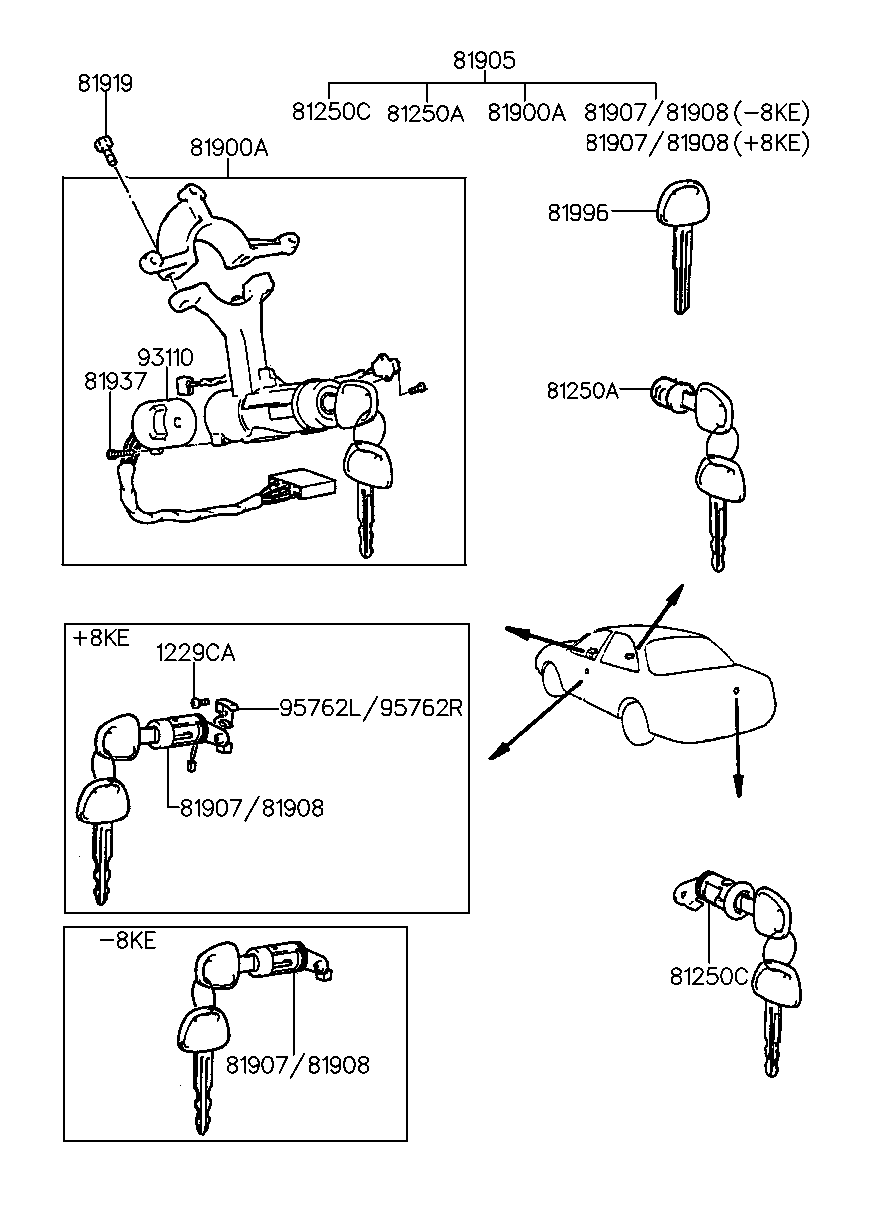 Key & Cylinder Set