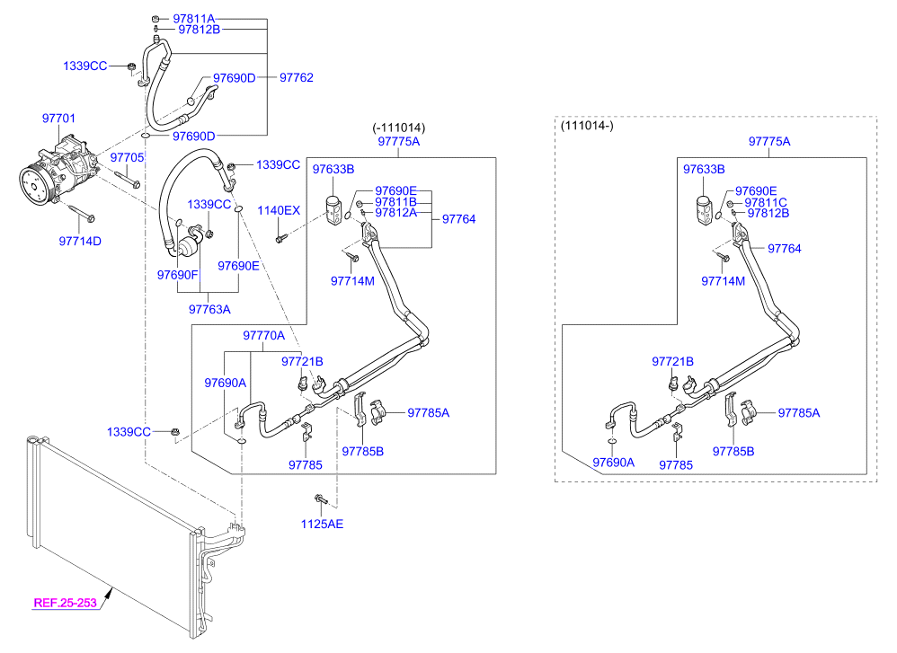 Aircon System Cooler Line