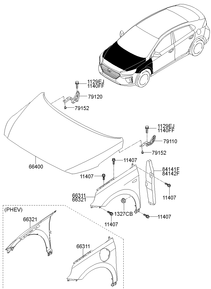 Fender & Hood Panel