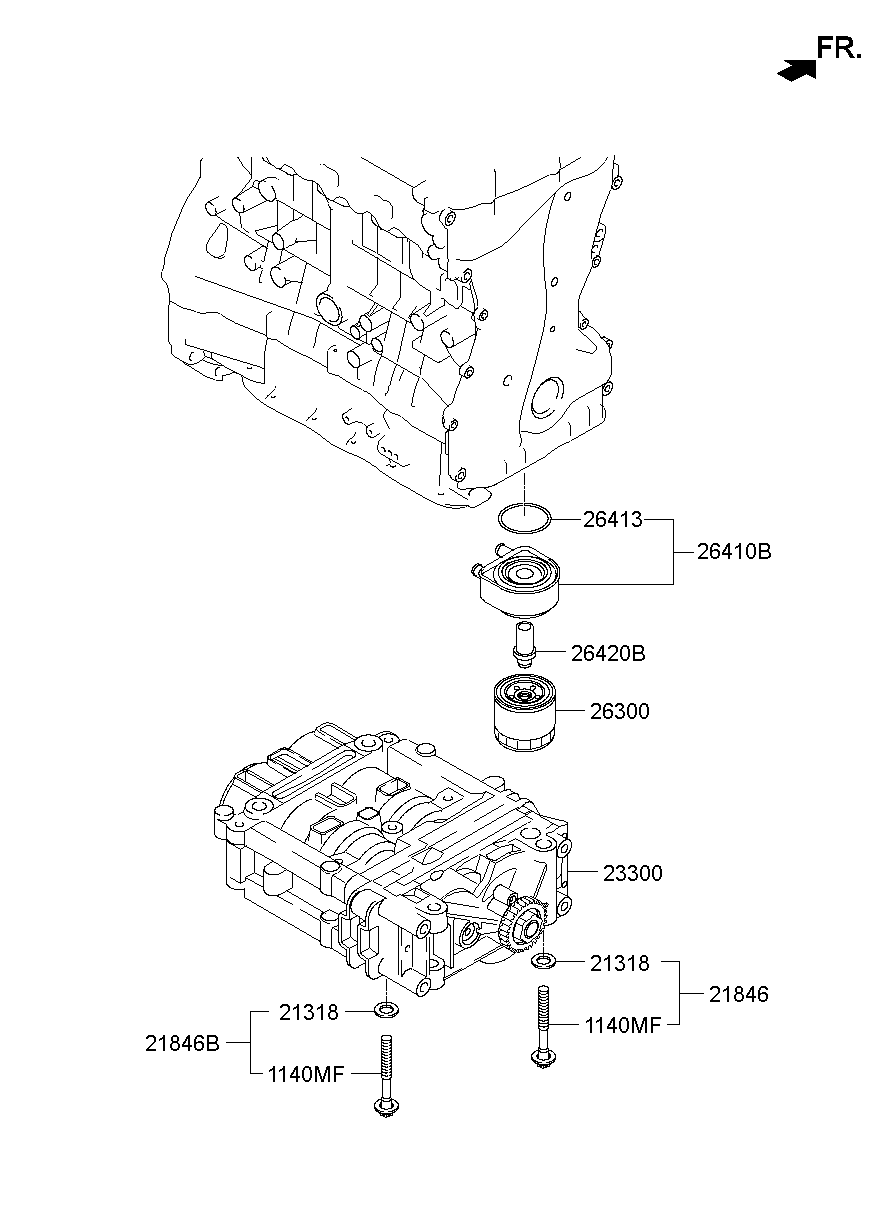 Front Case Oil Filter