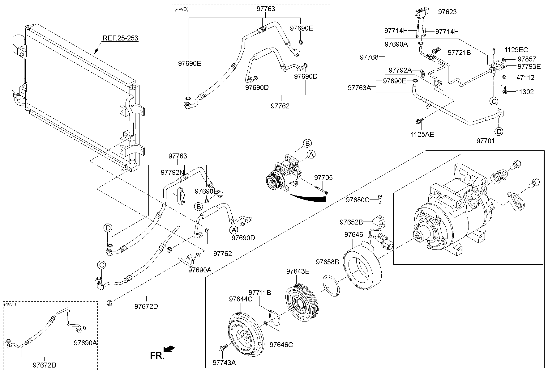 Aircon System Cooler Line