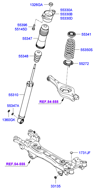 Rear Shock Absorber Spring