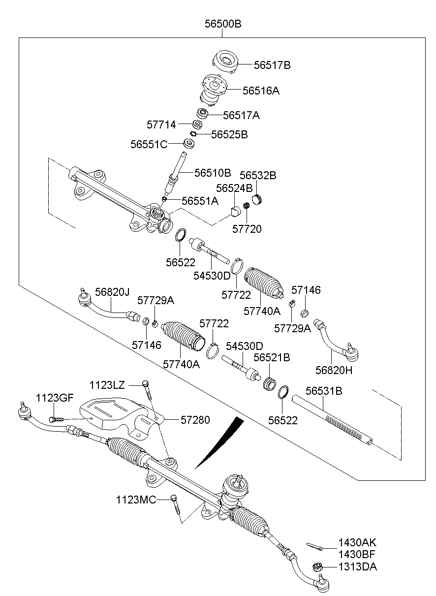 Power Steering Gear Box