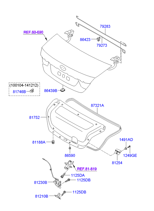 Trunk Lid Trim
