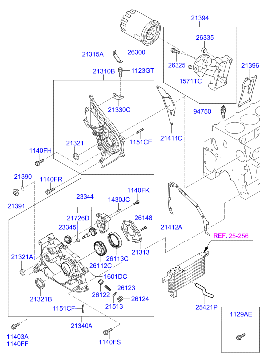 Front Case Oil Filter