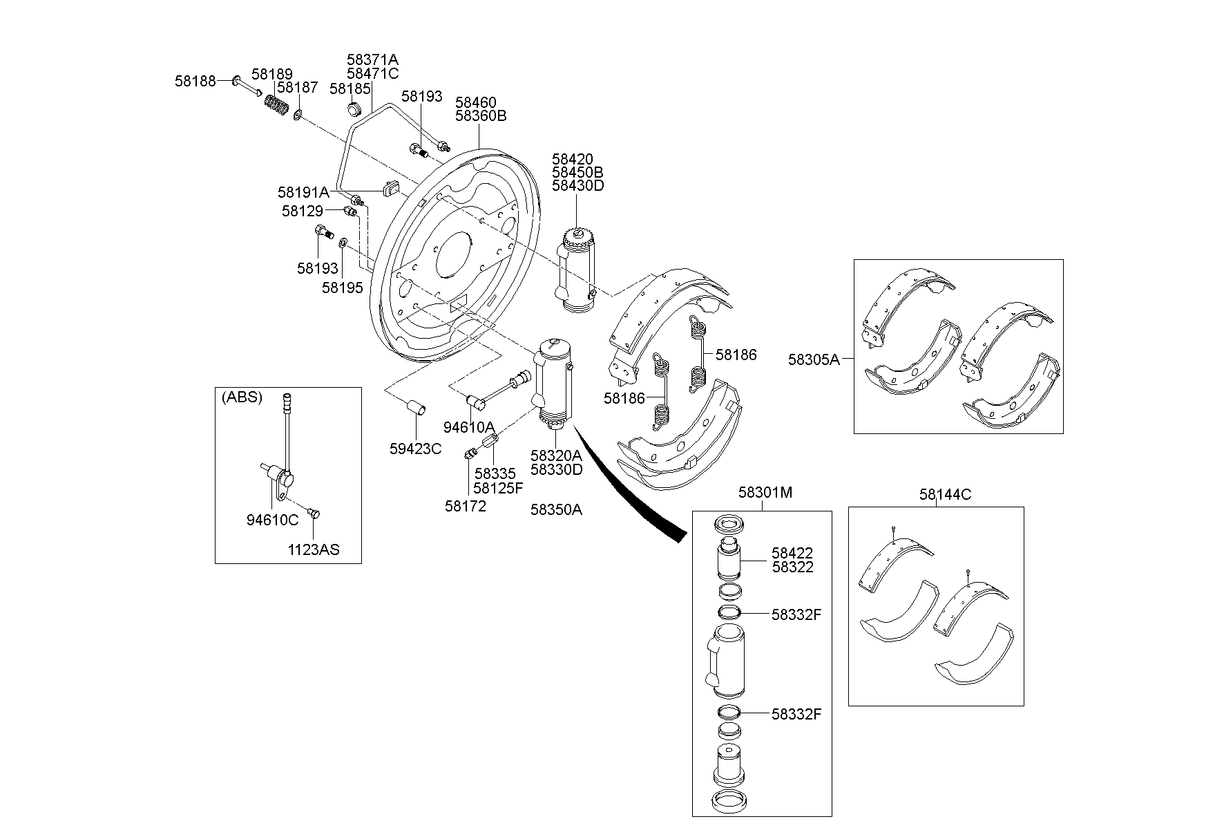 Rear Wheel Drum Brake